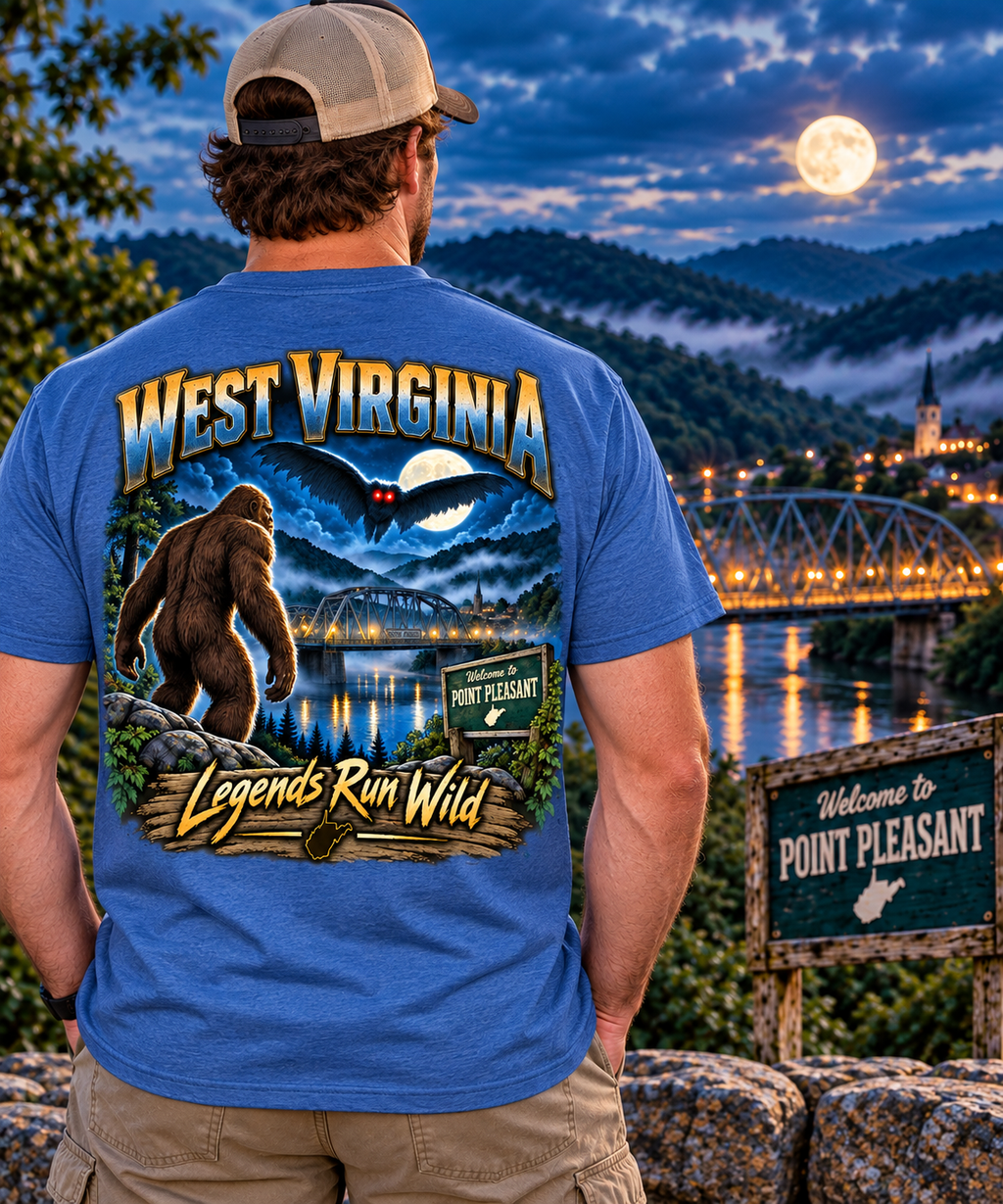 West Virginia Bigfoot T-Shirt - Devil - Bigfoot Coast to Coast