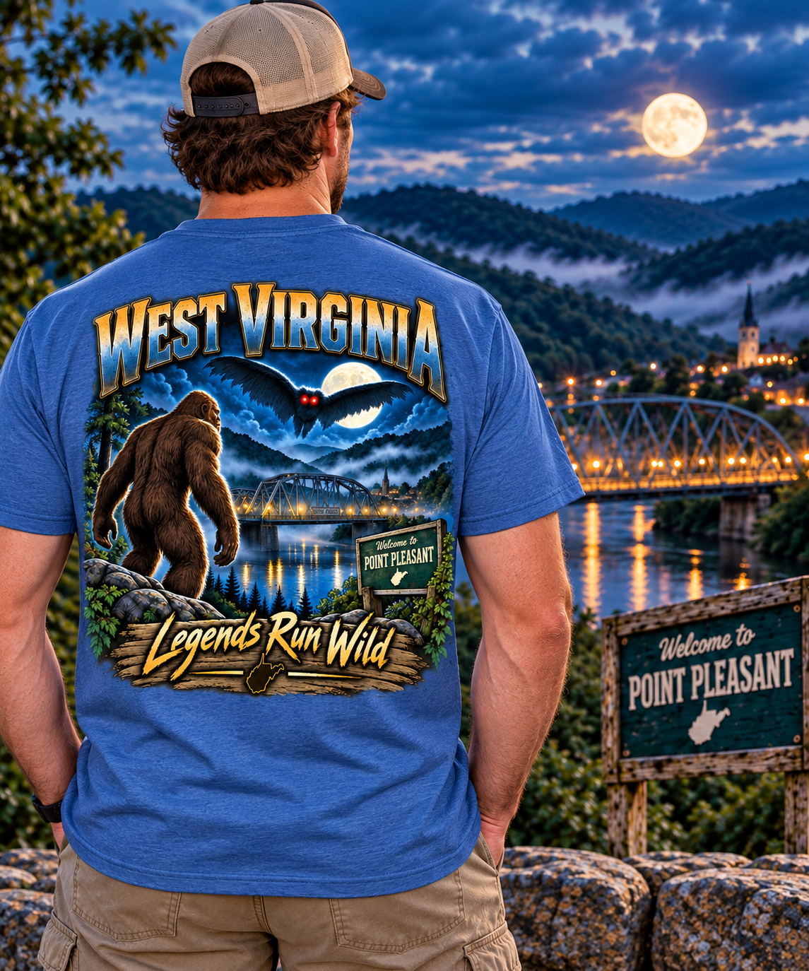 West Virginia Bigfoot T-Shirt - Devil - Bigfoot Coast to Coast
